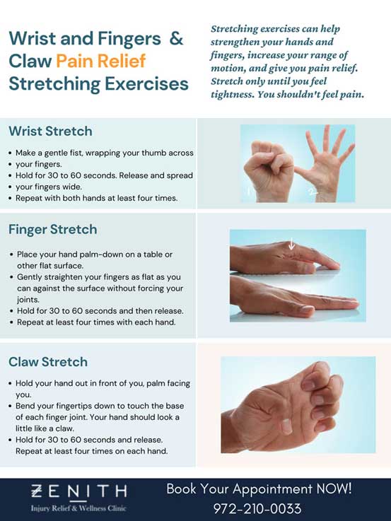 Stretching Exercises for Wrist, Fingers and Claw