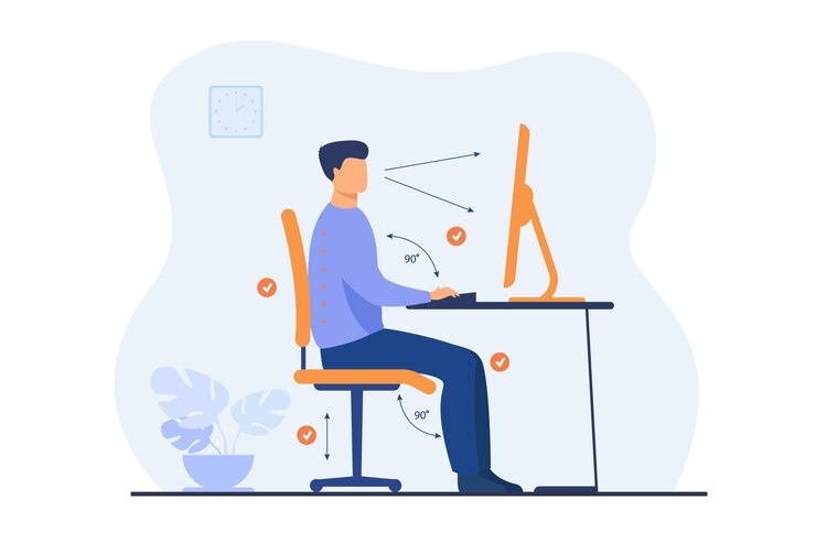 The best ideal posture can become the work from home measure